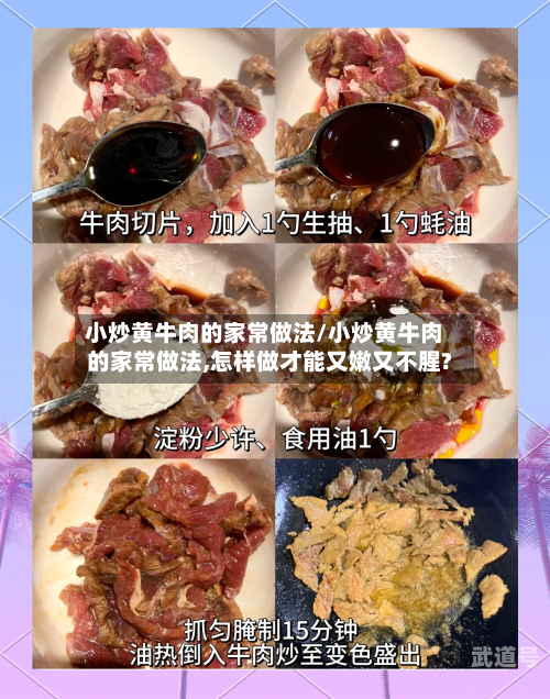 小炒黄牛肉的家常做法/小炒黄牛肉的家常做法,怎样做才能又嫩又不腥?