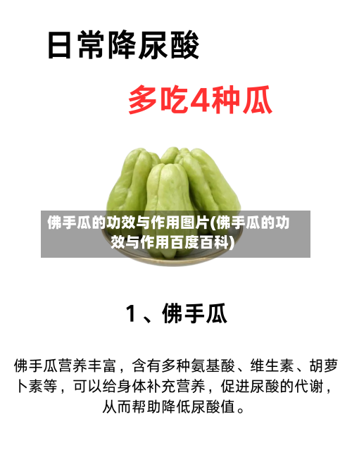 佛手瓜的功效与作用图片(佛手瓜的功效与作用百度百科)