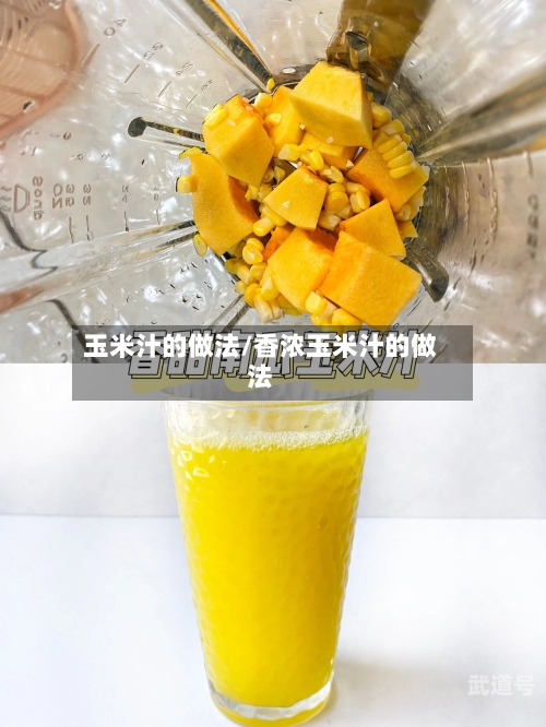 玉米汁的做法/香浓玉米汁的做法