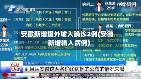 安徽新增境外输入确诊2例(安徽新增输入病例)
