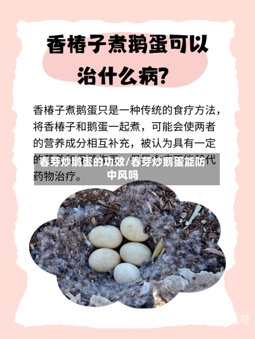 春芽炒鹅蛋的功效/春芽炒鹅蛋能防中风吗
