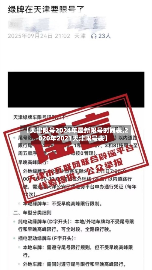 【天津限号2024年最新限号时间表,2020年2021天津限号表】