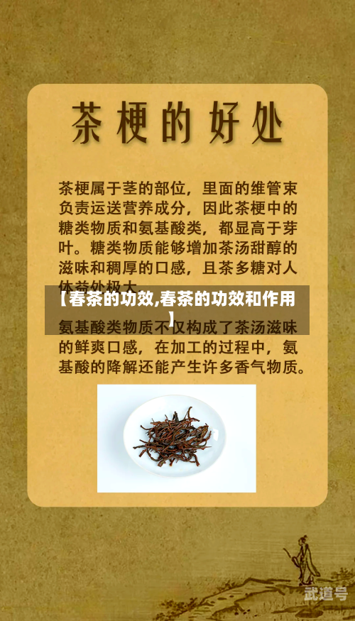 【春茶的功效,春茶的功效和作用】