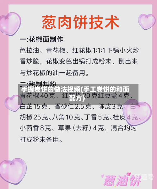 手握卷饼的做法视频(手工卷饼的和面配方)
