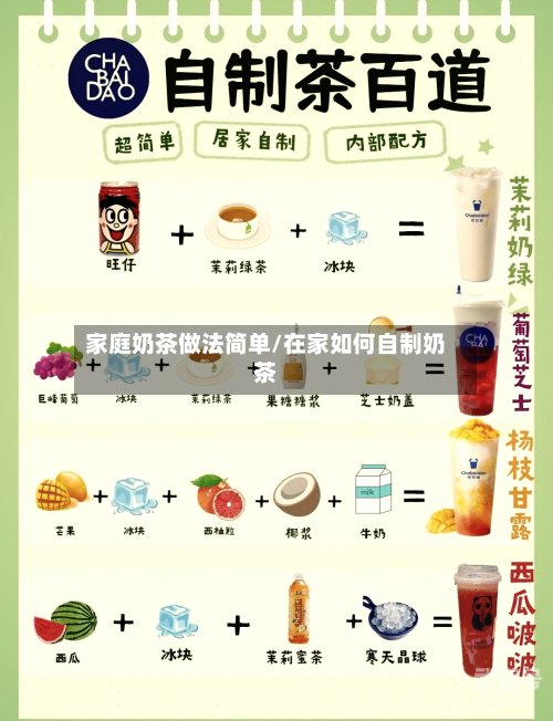 家庭奶茶做法简单/在家如何自制奶茶