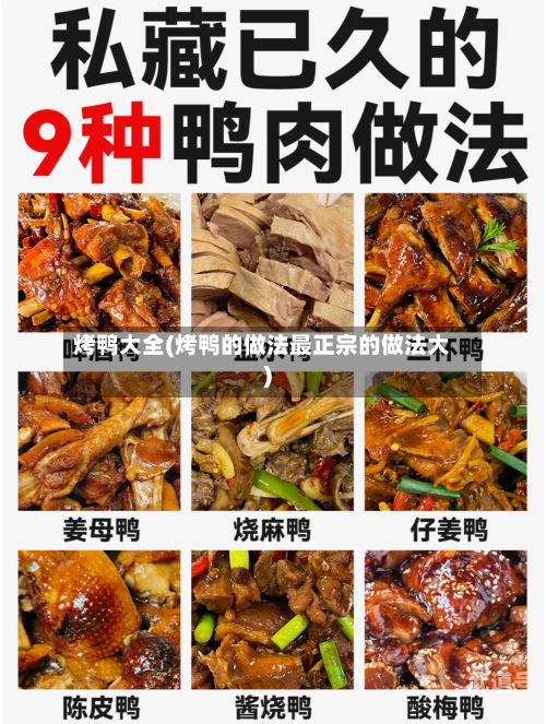 烤鸭大全(烤鸭的做法最正宗的做法大)
