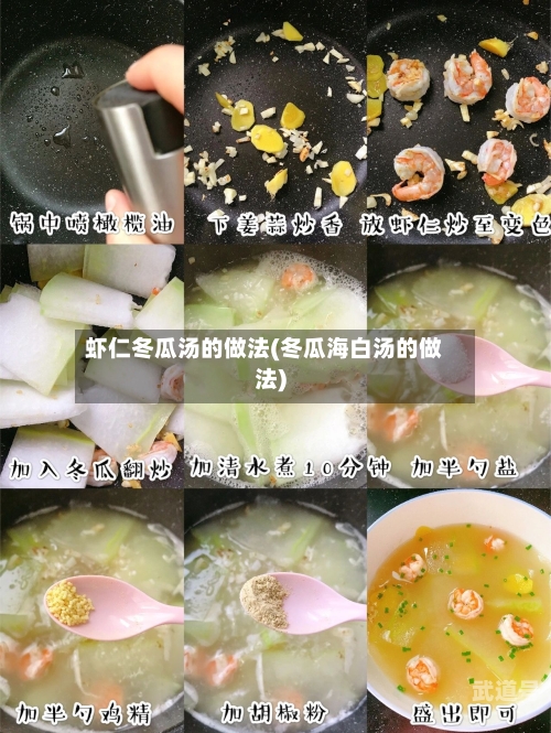 虾仁冬瓜汤的做法(冬瓜海白汤的做法)
