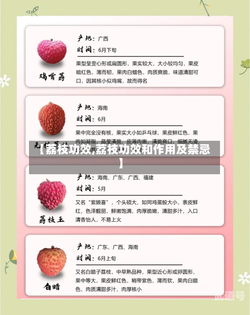 【荔枝功效,荔枝功效和作用及禁忌】-第3张图片