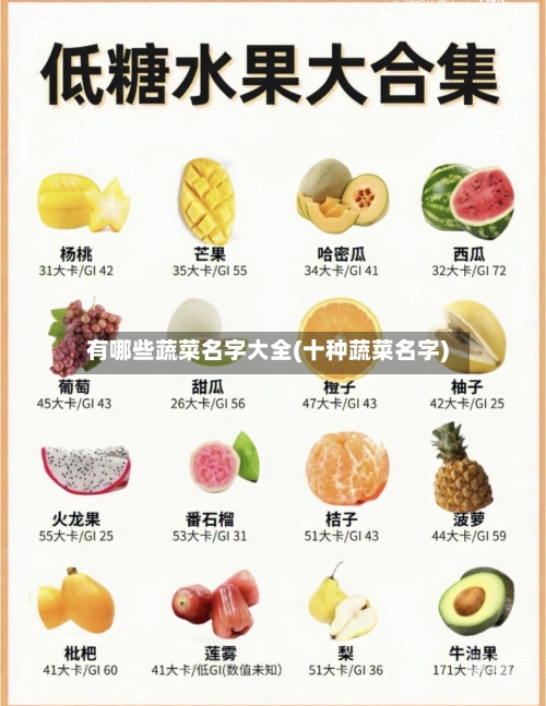 有哪些蔬菜名字大全(十种蔬菜名字)