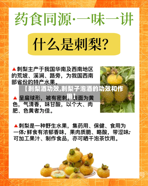 【刺梨酒功效,刺梨子泡酒的功效和作用】-第3张图片