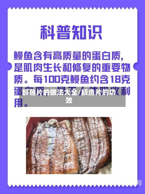 鳗鱼片的做法大全/鳗鱼片的功效-第3张图片