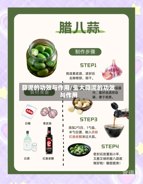 蒜泥的功效与作用/生大蒜泥的功效与作用