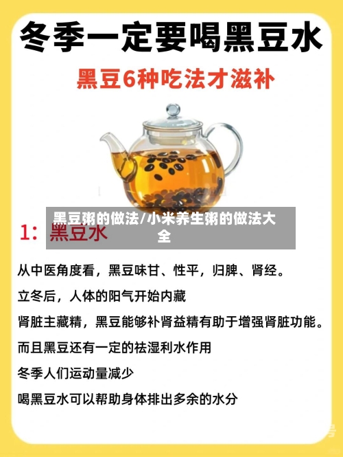 黑豆粥的做法/小米养生粥的做法大全