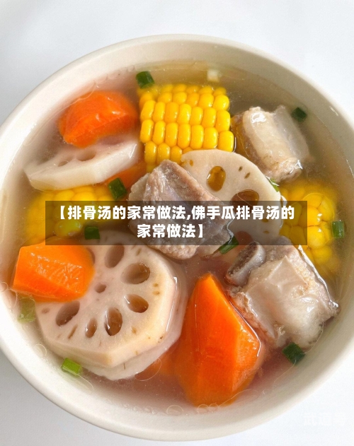 【排骨汤的家常做法,佛手瓜排骨汤的家常做法】